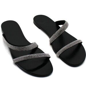 Guess Women's Nerica Embellished Slide Sandals Women's Shoes